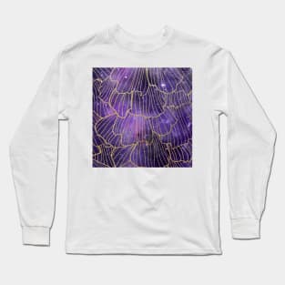 Galaxy petals - violet skies Long Sleeve T-Shirt